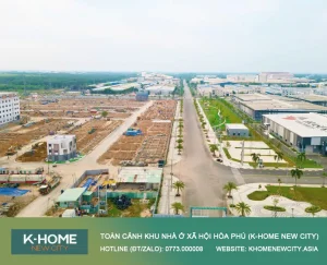 Tiến độ xây dựng tại nhà ở xã hội Hòa Phú