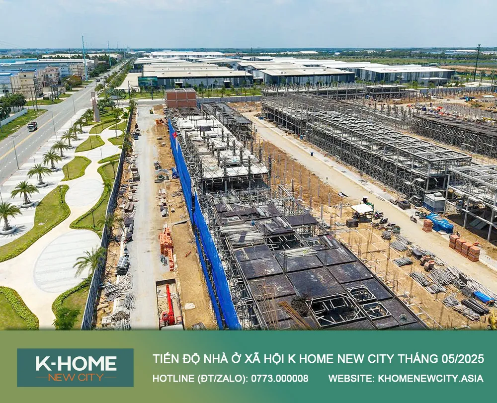 Toàn cảnh dự án K Home New City tháng 05/2025