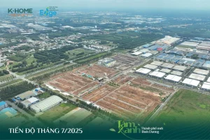 Toàn cảnh dự án K Home New City tháng 07/2025 nhìn từ trên cao